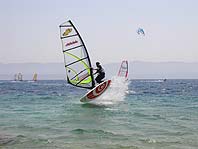 Windsurfing in Bol, Croatia