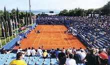 Tennis courts in Bol, Croatia